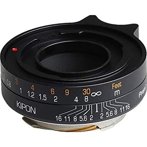 Kipon Adapter for Voigtlander Prominent Mount Lens to Rangefinder Live View Leica M Typ 240 Camera in Black