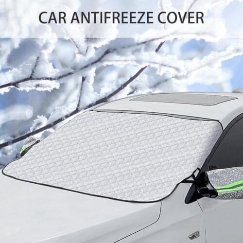 Car Snow Cover Winter Front Windshield Antifreeze Cover Winter Front Gear Thickened Snow And Frost Cover Car Accessories