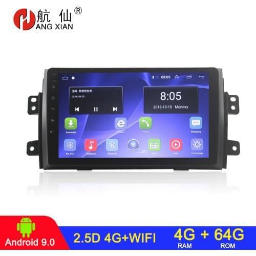 Car Radio For Suzuki SX4 2011-2016 for Fiat sedici 2006-2010 auto Radio GPS Navigation Android 9.1 2din 2 din car radio 4G 64G