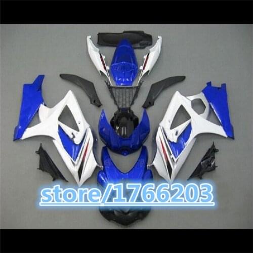White blue black Motorcycle Bodywork Fit For Suzuki GSXR1000 2007-2008 K7 Fairing kit Set GSXR 1000 GSX-R 1000 07 08 Fairing