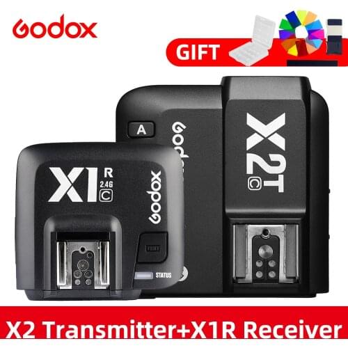 Godox X2 X2T-C X2T-N X2T-S HSS 2.4G Wireless Speedlite Flash Transmitter Trigger with X1R-C/N/S Receiver for Canon Nikon Sony