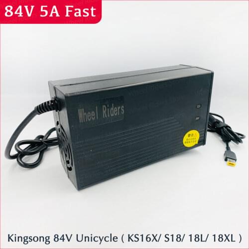 Kingsong Fast Charger 84V 5A KS 16X S18 Fast Charger 18L 18XL Electric Unicycle Quick Charge Parts