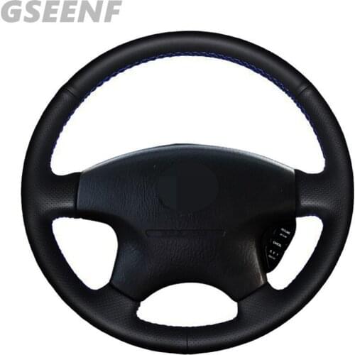 Car Steering Wheel Cover For Honda Accord 6 1998- 2002 Odyssey 1998-2001 Acura CL 1999 Black Hand-stitched Artificial Leather