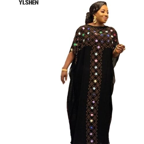 Dashiki Party Maxi Dress African Dresses For Women 2020 Plus Size Summer Dress Bazin Traditional Ladies Clothes African Clothing