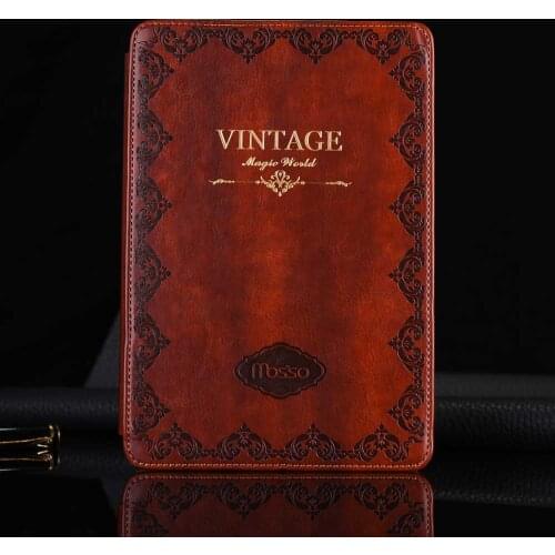 For iPad 10.2 Inch 2019 Vintage Print Leather Case Classic Tablet PC Case Flip Foldable Stand Smart Cover for Apple iPad8 2020
