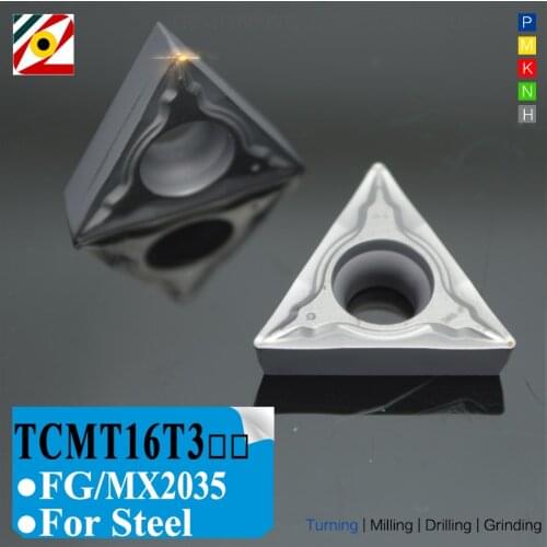 EDGEV Cermet Inserts TCMT16T304 TCMT16T308 FG TCMT Carbide Cutter Boring CNC Lathe Internal Turning Tools Machining Steel CT3000