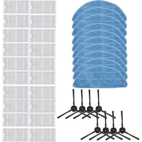 HEAP Filter Mop Cloth Side Brush for Ilife V5S V5 Pro X5 V3L V5 V3S V3S Pro V50 Robotic Vacuum Cleaner Parts Kit