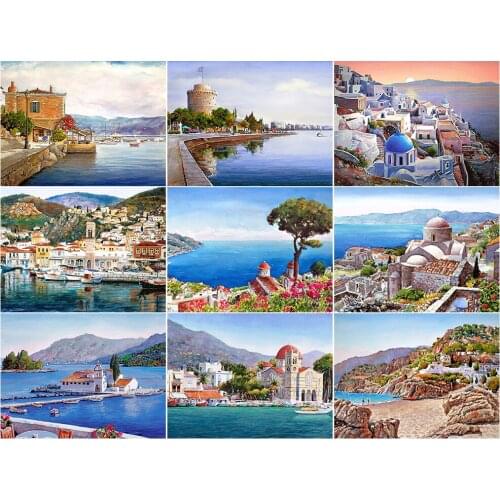 XUEQIXIAOZU Full Square/Round Beach Landscape 5D DIY Diamond Painting Embroidery Mosaic Kit Home Decor Hight Quality Products