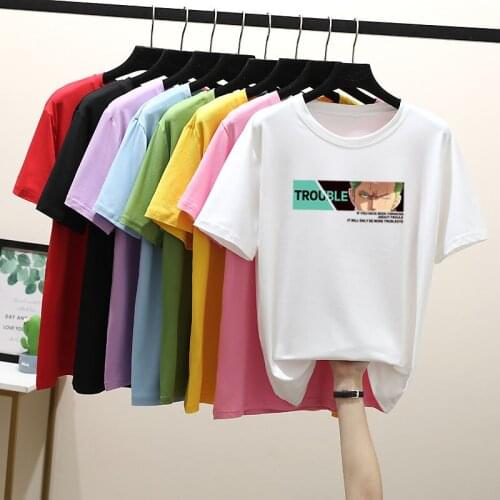 Fashion Women Casual O-Neck Tshirt Letters Printed T-Shirts Summer Shirts Female Tops Girls Short Sleeve Tees Harajuku Shirt