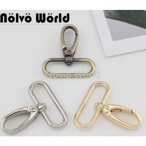 Nolvo World 5-20-100pcs 5 colors 47*36mm 1-1/2" metal strap buckle for bags,dog collar lobster clasp swivel snap hook