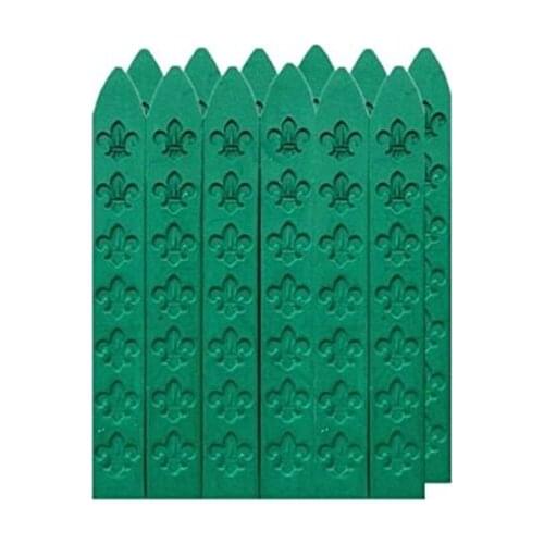 New 12PCS Vintage Green Wax Sealing Carved Sticks for Wax Seal Sealing Stamp Decorative Wedding Invitations
