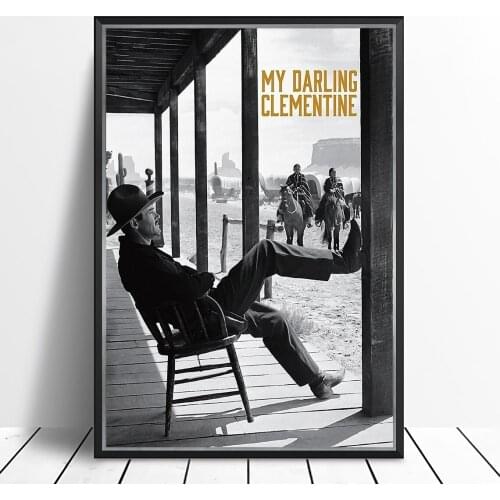 My Darling Clementine (1946) Poster American Western film Decor Art Henry Fonda as Wyatt Earp Gift
