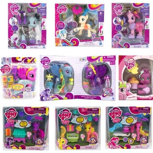 Hasbro Pony Bride Friend FLUTTERSHY TWILICHT SPARKLE Movable Joints with Wings Toy Gift Christmas
