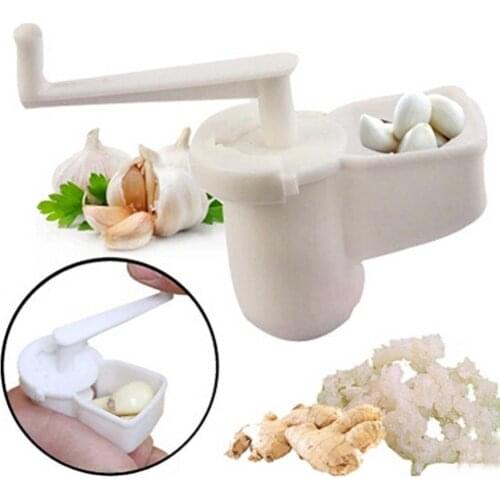 Garlic Cutter ABS Plastic Kitchen Helper Handle Garlic Ginger Shredder Cutter Chopper for Presser Tool Gadget Cook Supplies tool