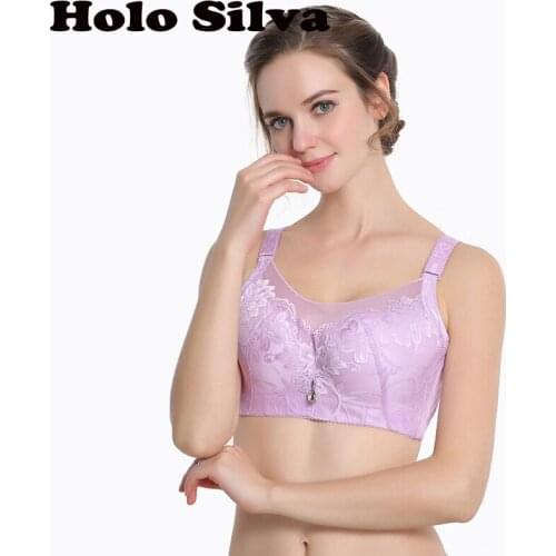 Sexy lace women bra,plus size D E cup push up bra full cup brassiere thin cup lace bh,side adjustment underwear 85 90 95 100 105