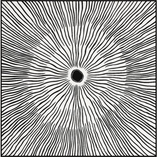 Newest 90*90cm Twill Silk Scarf Girls Spring Autumn Black And White Line Wave Print Square Hijab Unisex Hip Hop Head Bandana