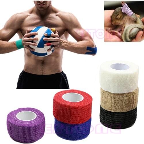 1PC High Quality 2.5cm*4.5M Sports Bandage Physio Muscle Strain Injury Support Sport Tape Kinesiology Muscles Care Strap Sticker