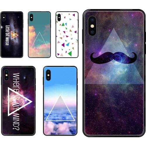 Compatible Harajuku Wind Sign Triangle For iPhone 11 12 Pro Max Plus Pro X XS Max XR 8 7 6S SE 5 5C 5S SE 2020 Luxury Quality