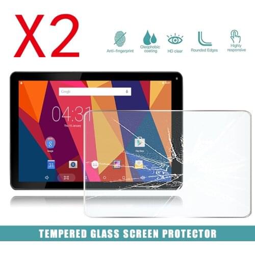 2Pcs Tablet Tempered Glass Screen Protector Cover for Hannspree Hannspad SN1AT76B 101 Helios HD Tablet Tempered Film