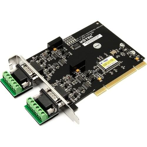 2-ports PCI to RS485/422 Multi-Serial Port Card with 2.5KV isolation protection 2 Port RS485 RS422 COM Serial Port UT-712