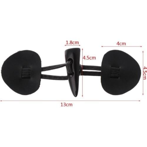 6 Pairs Ox Horn Leather Toggle Closure Buttons Coat Jacket Duffle Shawl Clothes Sewing DIY Apparel Crafts E56C