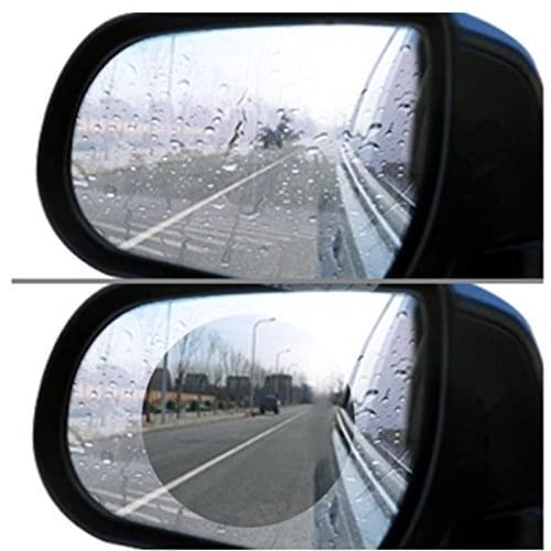 2Pcs Car Anti Fog Rainproof Rear View Mirror Window Protective Film 10cm 10*10 90*90mm 8*8 111*16 in Diameter Car Accessories
