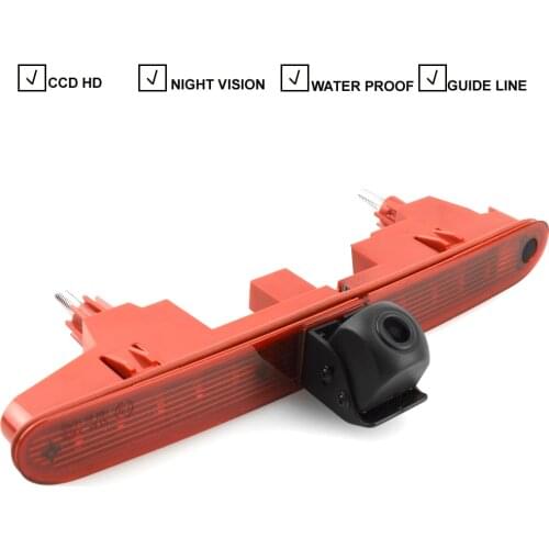 Car LED Brake Light Rear View Reverse Backup Camera For Citroen Berlingo Peugeot Partner II 2008-2016 Parking Camera NightVision