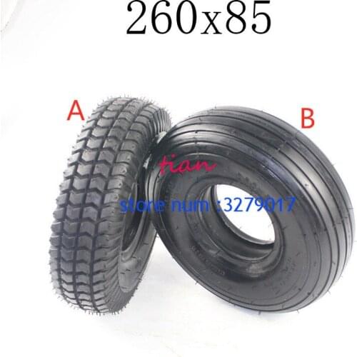 Free Shipping Good Quality Multi-style 260x85 Inner and Outer Tyre Fit ATV and Go Kart Tire and Tube Motor Tire