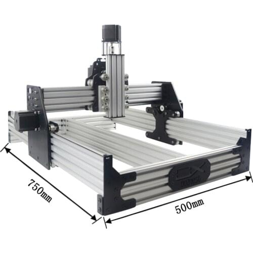 1Set 500x750mm OX CNC Router Kit 4Axis Belt Driven Woodworking Engraving Milling Machine Desktop with Nema23 Stepper Motors
