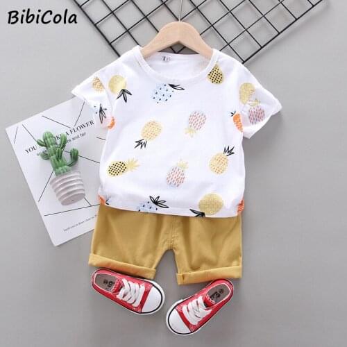Infant Boy Summer Clothing Set Baby Girl Clothes Kid Cotton T-shirt+pants 2 Pieces Suit For Children 0-4 Years Old Toddler Suits