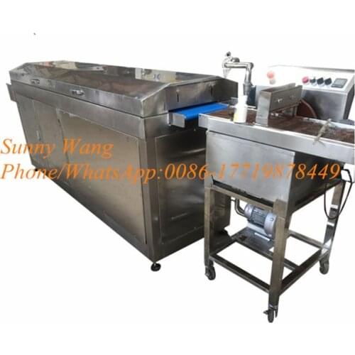 Chocolate making line with cooling tunnels/chocolate enrobing machine