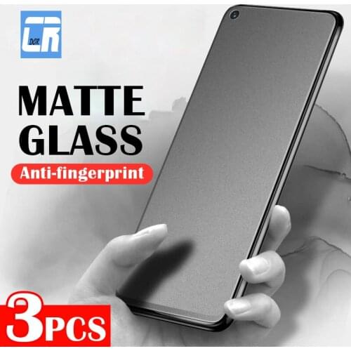 3Pcs Matte Tempered Glass for OPPO Reno 5 4 Lite 4F A15S A53s A73 A93 A33 A72 A52 A12 Glass for Realme 7 7i V15 Screen Protector