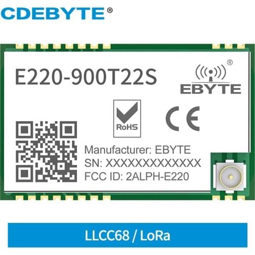 E220-900T22S Up Grade LLCC68 LoRa Module 868/915MHz Wireless Module 22dBm UART Wireless Transmitter and Receiver RF Module