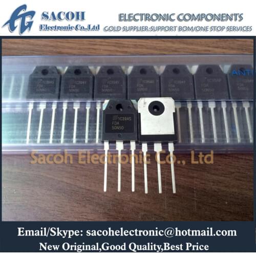 Free Shipping 10Pcs FDA50N50 FDA50N50S 50N50 TO-3P 50A 500V Power MOSFET transistor