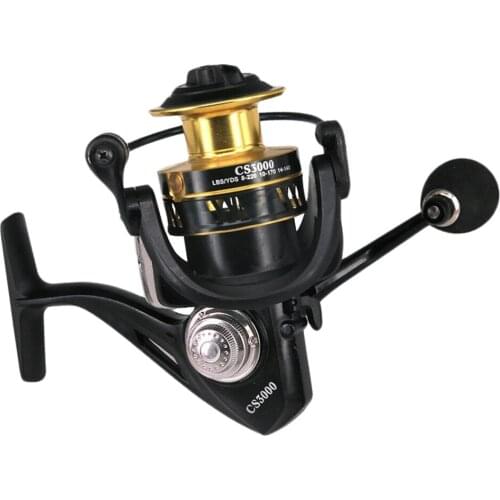 Powerful Fishing Spinning Reel Smooth Saltwater/Freshwater Reel for inshore fishing and for Bass Catfish and Northern Pike