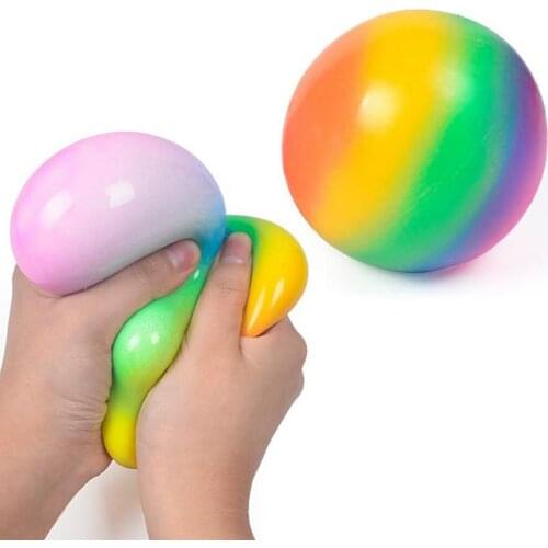 Stress Ball Creative Colorful Vent Ball Decompression Toy Men Women Decompression Children Antistress Squeeze Toys