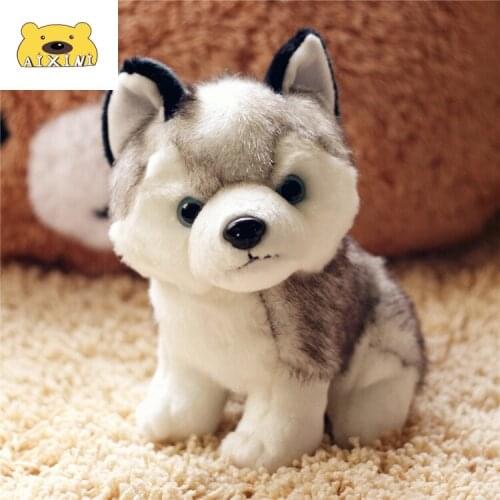 Puppy Stuffed Toys Husky Stuffed Animals Kawaii Pillow Cute Simulation Dog Toy Kid Baby Toys for Children Plushies Birthday Gift