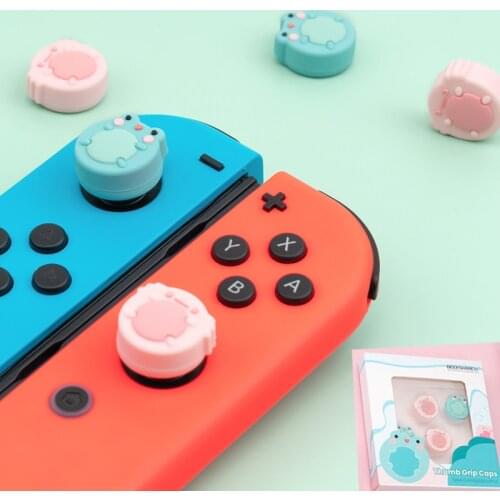 Animals Frog Soft Thumb Stick Grip Cap Joystick Protective Cover For Nintendo Switch NS Lite Joy-con Controller Thumbstick Case