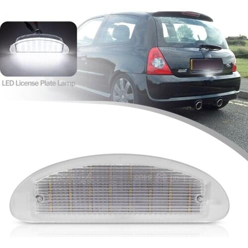 Car License Plate Lights 12V LED Number License Plate Light CANBUS No Error for RENAULT Clio 98-05 II Twingo I 93-07 7700410754