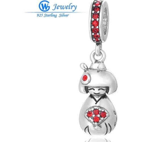100% Sterling Silver Charm Jewelry European Bracelet Pendant Original Charms Bead Jewelry Cartoon character