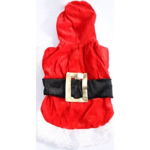 Christmas Pet Costume Funny Santa Claus Clothes For Small Cats Dogs Xmas New Year Pet Clothing Winter Outfits