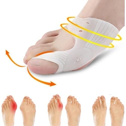 Silicone Gel Hallux Valgus Protector Guard Big Toe Separator Straightener Thumb Bunion Corrector Gel Pad Orthopedic Protector