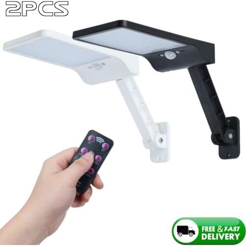 Solar LED Light Outdoor PIR Motion Sensor Waterproof Solar Lights Upgraded Remote Control Outdoor Solar Light For Garden Decor
