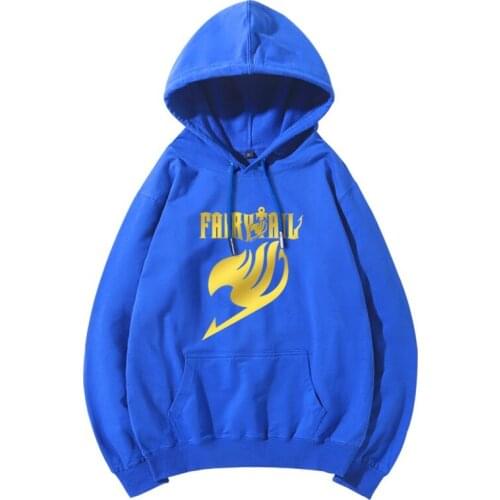 High-Q Unisex Anime Fairy Tail Logo Hooded Hoodie Natsu Dragneel Casual Hoodie Jumper Sweatshirt Pullover
