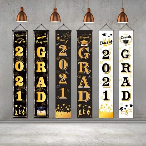 Graduation Party Decorations Graduation Decorations Banners Door Porch Hanging Banners Signs Toppers Class Of 2021