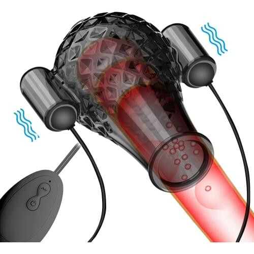 Penis Vibrator Penis Massager Trainer Glans Vibrator Sex Toys For Men Enhancement Delay Lasting Erection Adult Male Masturbation