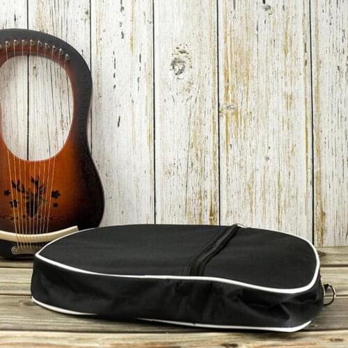 Waterproof Padded Lyre Storage Bag Case 10 16 19 Strings Lyre Harp with Pocket Design Musical Instrument Parts Accessories