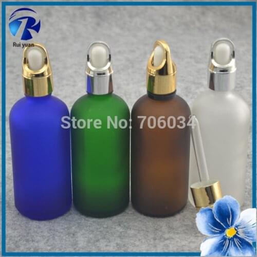100ml Liquid for Electronic Cigarette Round Little Clear Glass Bottles Colored Glass Bottles E Juice Glass Bottles Manufacturer