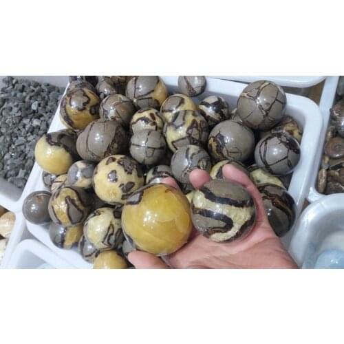 10000g Pretty Septarian Dragon Crystal Sphere Ball From Madagascar