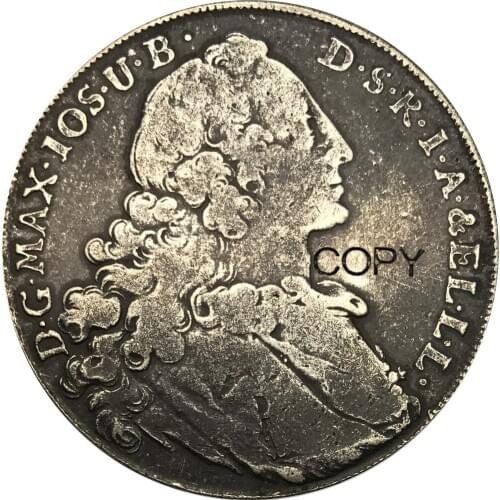 1764 German One 1 Thaler PATRONA BAVARIAE 90% Silver Copy Coins